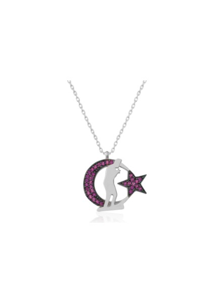 Atatürk 925 Ayar Gümüş Kolye