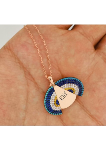 Nazar Isimli 925 Ayar Gümüş Kolye