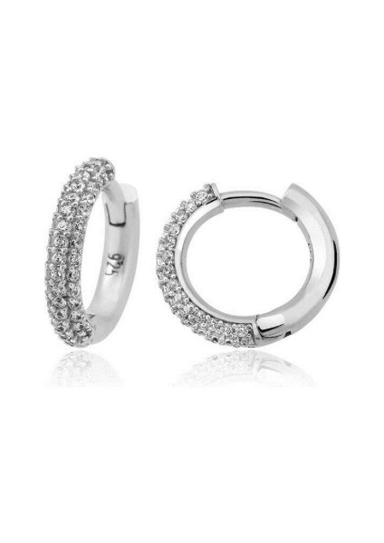 Halka 925 Ayar Gümüş Küpe