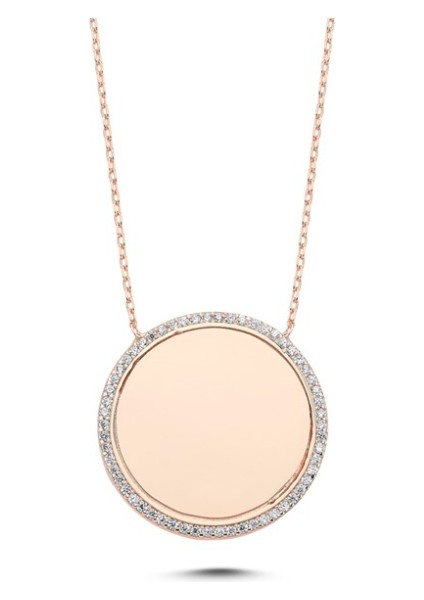 Plaka Üzerine Isim 925 Ayar Gümüş Kolye