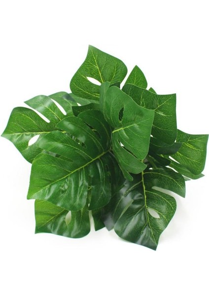 Yapay Monstera Bitki Demeti 9 Dal 35 cm – Gerçekçi ve Uzun Ömürlü Dekor, Düğün ve Etkinlik Süsleme İçin fırsatları