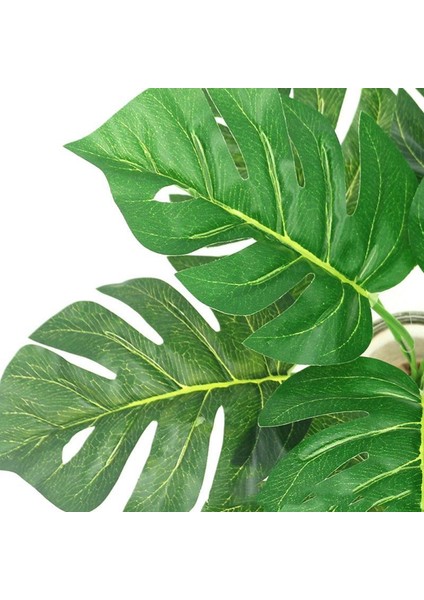 Yapay Monstera Bitki Demeti 9 Dal 35 cm – Gerçekçi ve Uzun Ömürlü Dekor, Düğün ve Etkinlik Süsleme İçin indirimleri