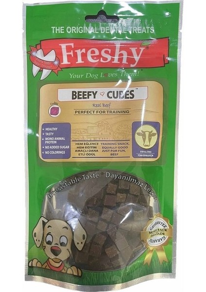 Freshy Beefy Cubes Biftekli Küpler Köpek Ödülü