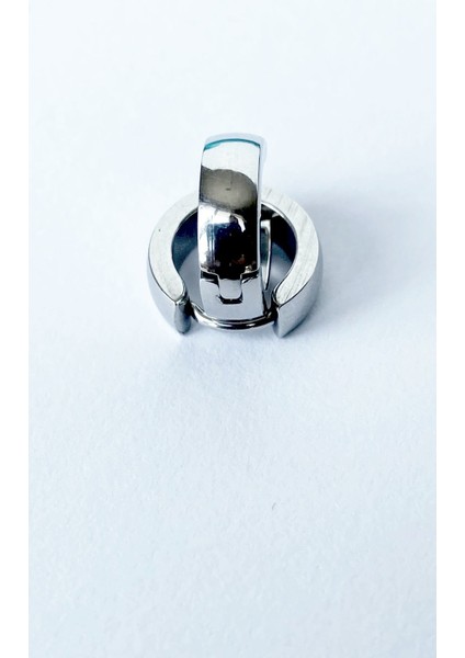 Ikili Bombeli Siyah Gümüş Renk Delikli Kulaklar Için Halka Küpe indirimleri