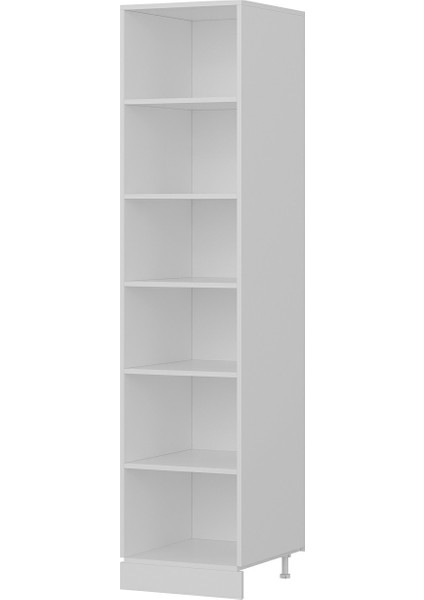 50 cm Mutfak Boy Dolabı Beyaz Antrasit D50A1