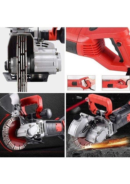 Elektrikli Duvar Oluk Kanal Açma ve Kablo Yerleştirme Makinesi 42MM 3500 Watt 6.5kg + Lazer Hizalama modelleri