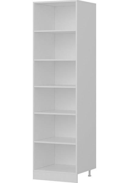 60 cm Mutfak Boy Dolabı - Beyaz/antrasit D60-A2 fırsatları