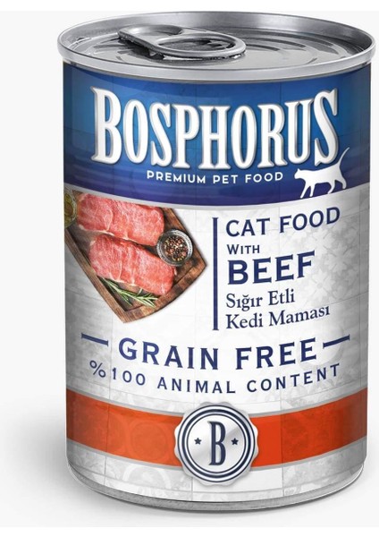 Sığır Etli Konserve Kedi Maması 4 x 415 gr