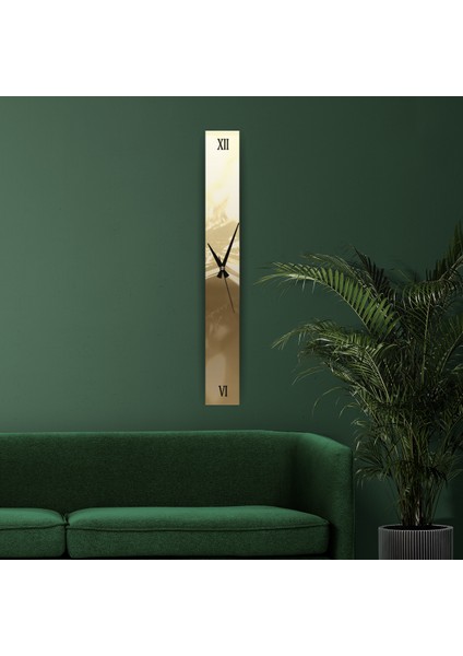W'clock Premium Duvar Saati - Gold - 100