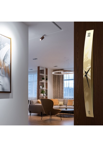 W'clock Premium Duvar Saati - Gold - 100 fiyatları