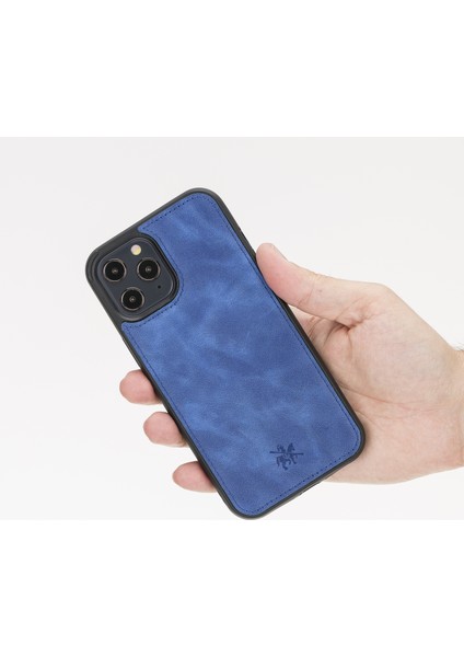Apple iPhone 12 Pro Max Lucca Lacivert Deri Telefon Kılıfı indirimleri