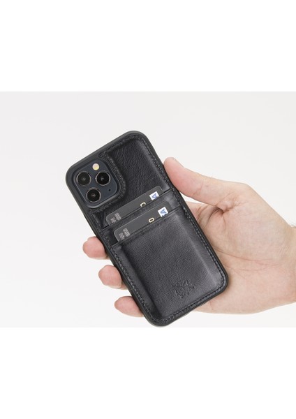 Apple iPhone 12 Pro Capri Siyah Deri Arka Telefon Kılıfı indirimleri
