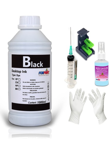 Canon Uyumlu Forprint Kartuş Dolum Mürekkebi (1000 ml)