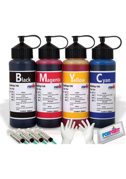 Canon E414-E484- Pixma Pg-46 Cl-56 Uyumlu Dolum Seti 4x500 Ml.