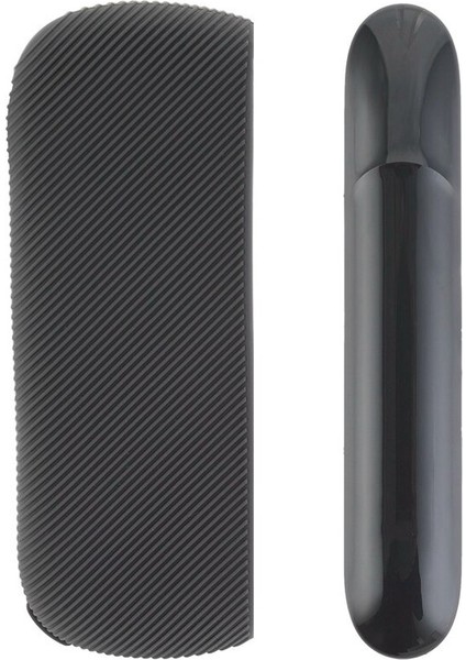 Iqos Kılıf Kauçuk 3.0 ve Yan Kapak Seti Black