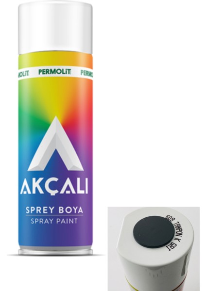 Sprey 400 ml (Oto Tampon Boyası) Tampon Koyu Gri (609)