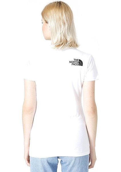 W S/s Hd Tee Kadın Beyaz Outdoor Tişört NF0A4M8QFN41 fiyatları