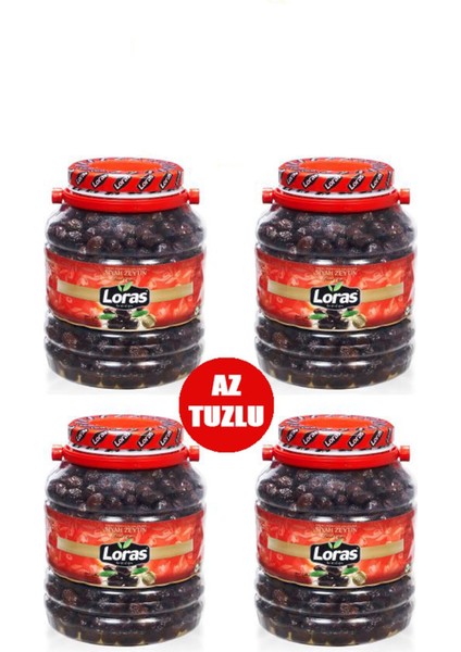 Gemlik Siyah Zeytin Pet Özel 2000 gr 4'lü