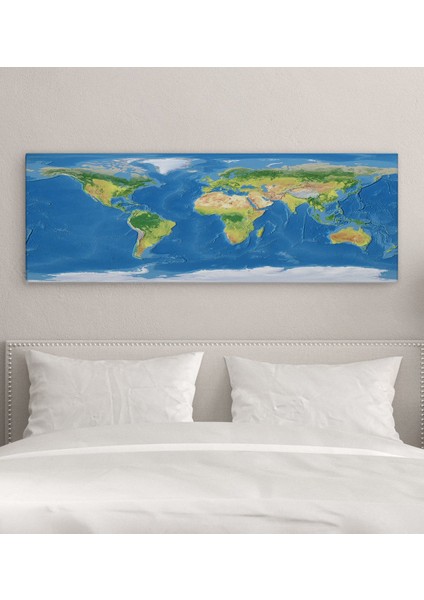 Gift Yatak Odası Konseptli Panorama Kanvas Tablo 100X35CM-8