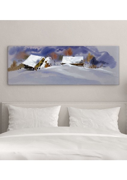 Gift Yatak Odası Konseptli Panorama Kanvas Tablo 100X35CM-6
