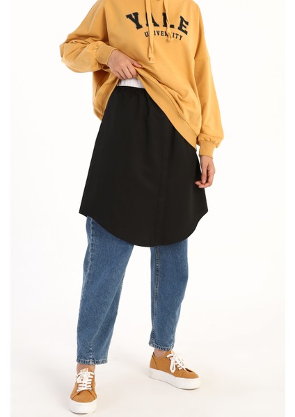 Kadın Gömlek Etek Pamuk-Polyester Malzeme Düz Desen Rahat Fit 4 Mevsim