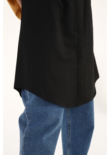 Kadın Gömlek Etek Pamuk-Polyester Malzeme Düz Desen Rahat Fit 4 Mevsim fırsatları