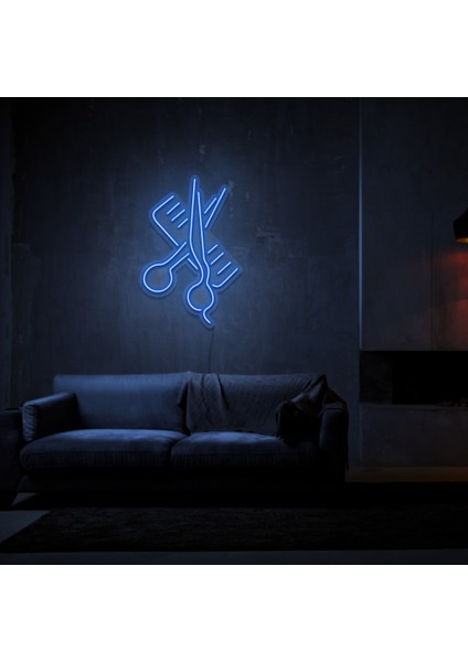 Erkek Berber Neon LED Duvar Yazısı Dekoratif Duvar Aydinlatmasi Gece Lambası