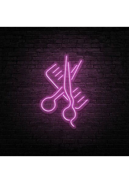 Berber Neon LED Duvar Yazısı Dekoratif Duvar Aydinlatmasi Gece Lambası