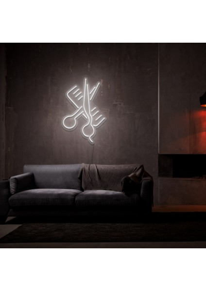 Berber Neon LED Duvar Yazısı Dekoratif Duvar Aydinlatmasi Gece Lambası