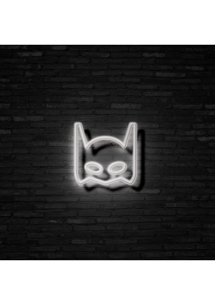 Batman Neon LED Duvar Yazısı Dekoratif Duvar Aydinlatmasi Gece Lambası