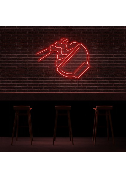 Çay Coffe Içecek Neon LED Duvar Yazısı Dekoratif Duvar Aydinlatmasi Gece Lambası