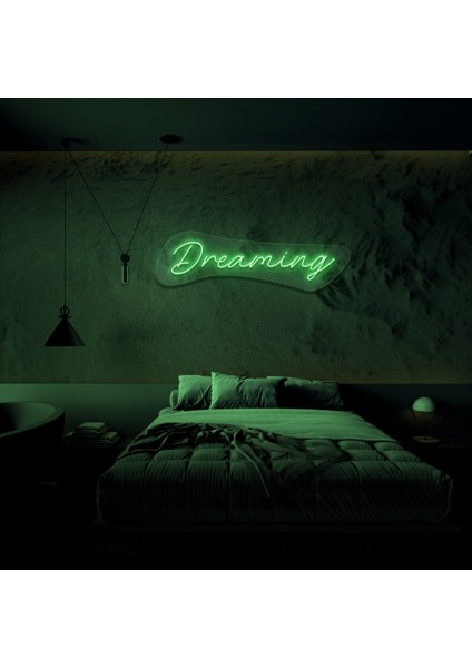 Dreaming Neon LED Duvar Yazısı Dekoratif Duvar Aydinlatmasi Gece Lambası