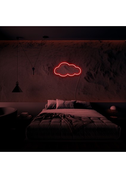 Bulut Neon LED Duvar Yazısı Dekoratif Duvar Aydinlatmasi Gece Lambası