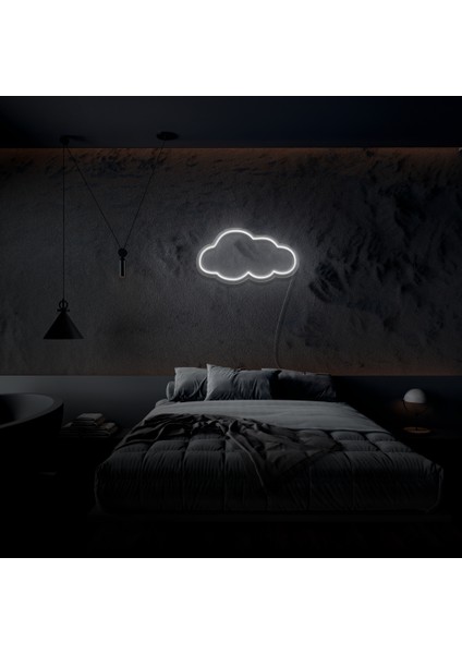 Bulut Neon LED Duvar Yazısı Dekoratif Duvar Aydinlatmasi Gece Lambası