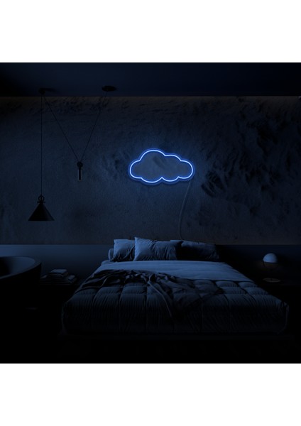 Bulut Neon LED Duvar Yazısı Dekoratif Duvar Aydinlatmasi Gece Lambası