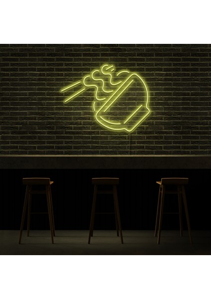 Çay Coffe Içecek Neon LED Duvar Yazısı Dekoratif Duvar Aydinlatmasi Gece Lambası