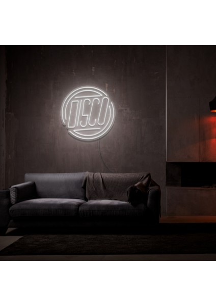Disco Temalı Neon LED Duvar Yazısı Dekoratif Duvar Aydinlatmasi Gece Lambası