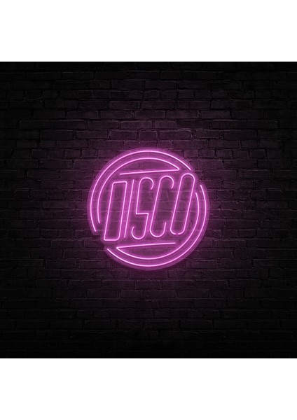 Disco Temalı Neon LED Duvar Yazısı Dekoratif Duvar Aydinlatmasi Gece Lambası