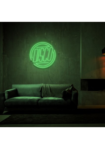 Disco Temalı Neon LED Duvar Yazısı Dekoratif Duvar Aydinlatmasi Gece Lambası