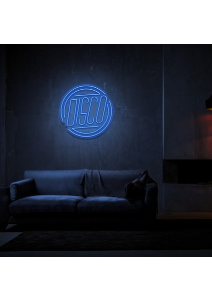 Disco Temalı Neon LED Duvar Yazısı Dekoratif Duvar Aydinlatmasi Gece Lambası