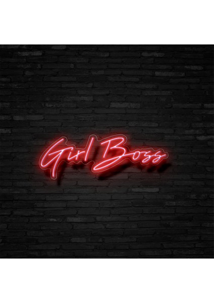 Gril Boss Neon LED Duvar Yazısı Dekoratif Duvar Aydinlatmasi Gece Lambası