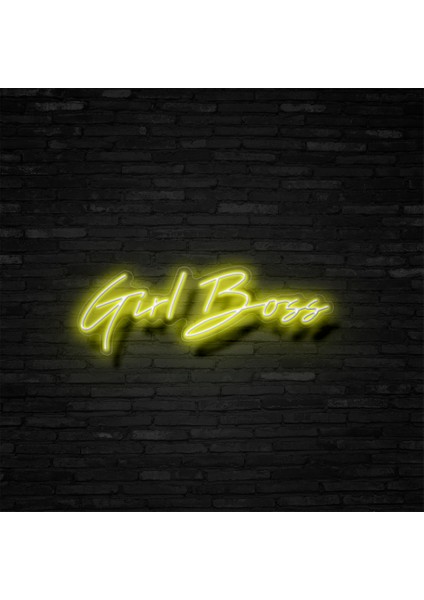 Gril Boss Neon LED Duvar Yazısı Dekoratif Duvar Aydinlatmasi Gece Lambası