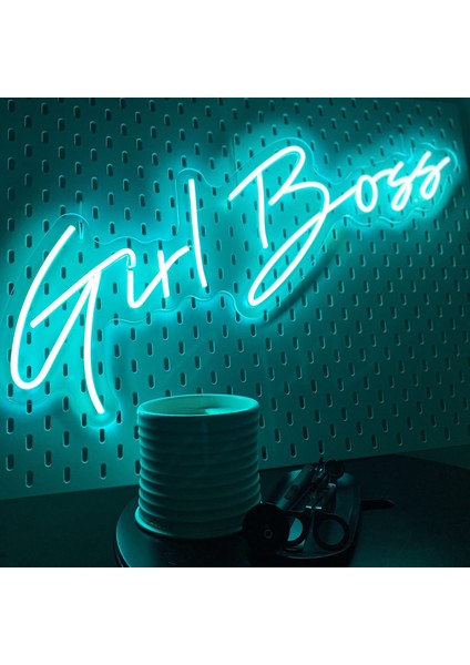 Gril Boss Neon LED Duvar Yazısı Dekoratif Duvar Aydinlatmasi Gece Lambası