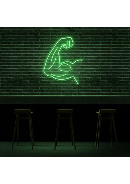 Gym Fitness Neon LED Duvar Yazısı Dekoratif Duvar Aydinlatmasi Gece Lambası