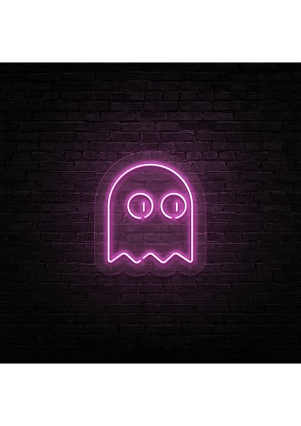 Hayalet Neon LED Duvar Yazısı Dekoratif Duvar Aydinlatmasi Gece Lambası
