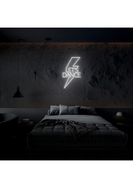 Lets Dance Neon LED Duvar Yazısı Dekoratif Duvar Aydinlatmasi Gece Lambası