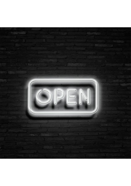 Open Neon LED Duvar Yazısı Dekoratif Duvar Aydinlatmasi Gece Lambası