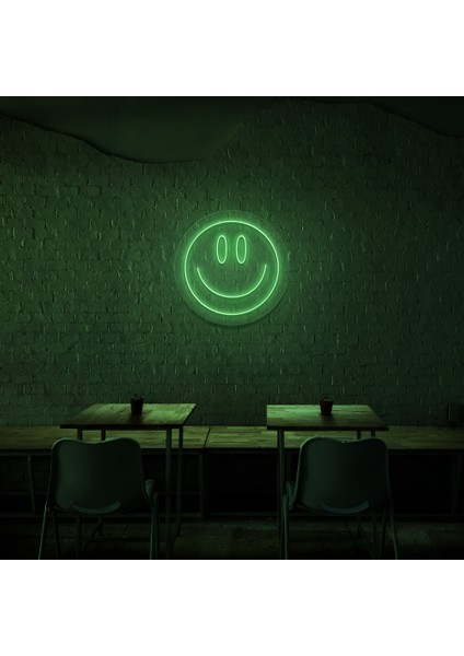 Smile Gülücük Gülümse Neon LED Duvar Yazısı Dekoratif Duvar Aydinlatmasi Gece Lambası