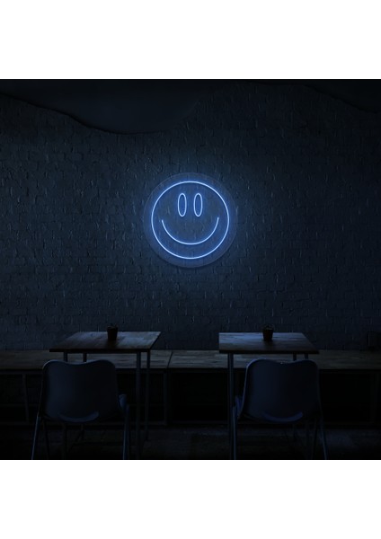 Smile Gülücük Gülümse Neon LED Duvar Yazısı Dekoratif Duvar Aydinlatmasi Gece Lambası