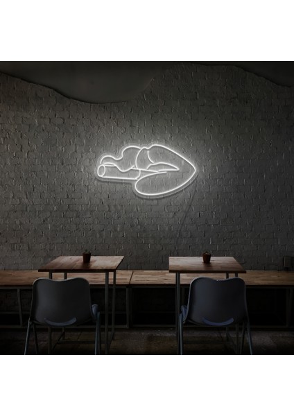 Smoking Sigara Neon LED Duvar Yazısı Dekoratif Duvar Aydinlatmasi Gece Lambası
